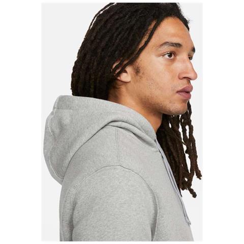 Felpa Con Cappuccio Da Uomo Club Fleece Grigia Taglia L Codice Bv2654-063 - Foto 4