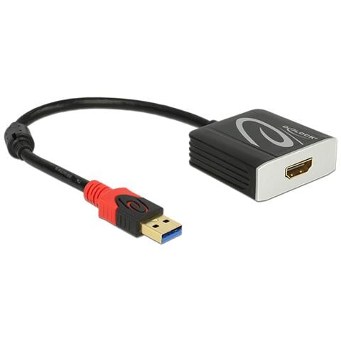 62736 0.2m USB A HDMI Nero cavo e adattatore video - Foto 1