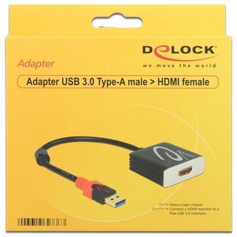 62736 0.2m USB A HDMI Nero cavo e adattatore video - Foto 3