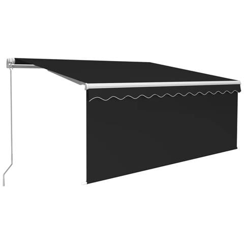 Tenda da Sole Retrattile Manuale con LED 3x2,5 m Antracite - Foto 1