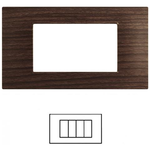 Placca 2 3 4 7 Posti Ciliegio Vimar Plana Compatibile - Foto 1