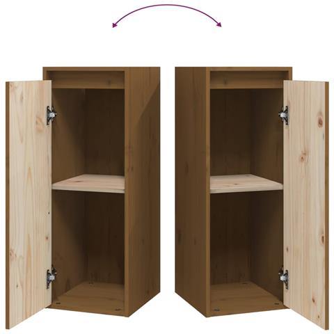 Pensili Miele 2pz 30x30x80 Cm In Legno Massello Di Pino - Foto 10