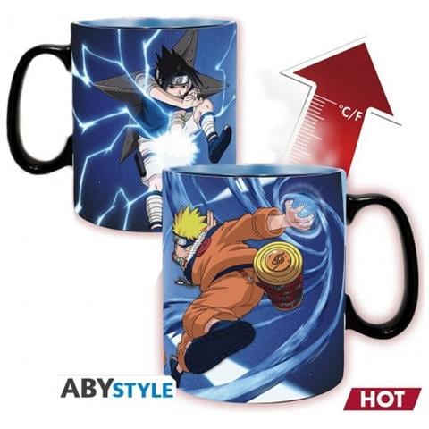 Tazza Termica Naruto Shippuden - 460 Ml - Mug Heat Change ""naruto & Sasuke"" - - Foto 1
