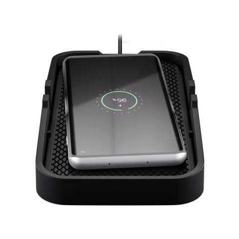 Caricatore Smartphone Qi Wireless Da Auto 15w Silicone Nero - Foto 1
