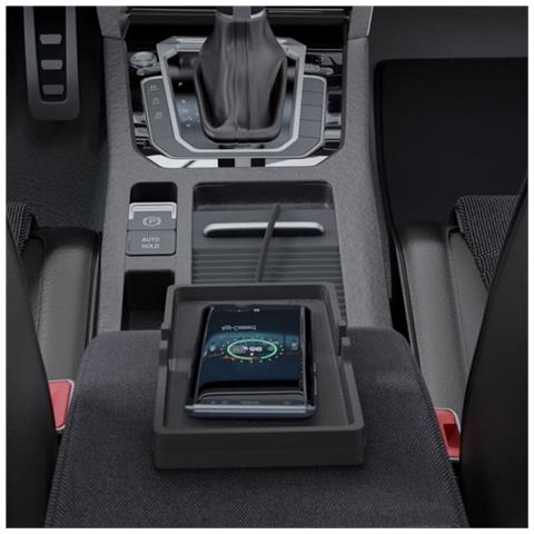 Caricatore Smartphone Qi Wireless Da Auto 15w Silicone Nero - Foto 3