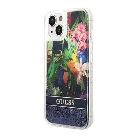 Hard Cover Flower Liquid Glitter Blue, Fr Iphone 14, Guhcp14slflsb (guhcp14slflsb) - Foto 1