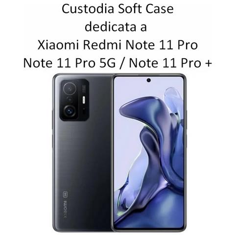 Custodia Tpu Silicone Cover Soft-case Per Xiaomi Redmi Note 11 Pro - 5g - Pro+ Blu - Foto 2
