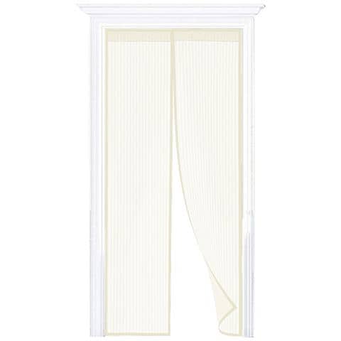 Zanzariera Magnetica Per Porta Ingresso E Finestre Anti Insetti Zanzare Protezione Cimici Mosche Si Chiude Da Sola 120x240 Panna - Foto 6