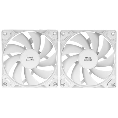 MFPROX2W sistema di raffreddamento per computer Case per computer Ventilatore 12 cm Bianco 2 pz - Foto 4