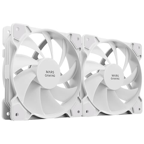 MFPROX2W sistema di raffreddamento per computer Case per computer Ventilatore 12 cm Bianco 2 pz - Foto 1