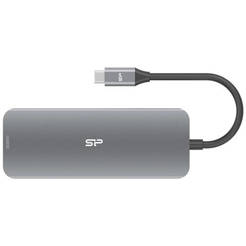 SR30 Docking USB 3.2 Gen 1 (3.1 Gen 1) Type-C Grigio, Metallico - Foto 1