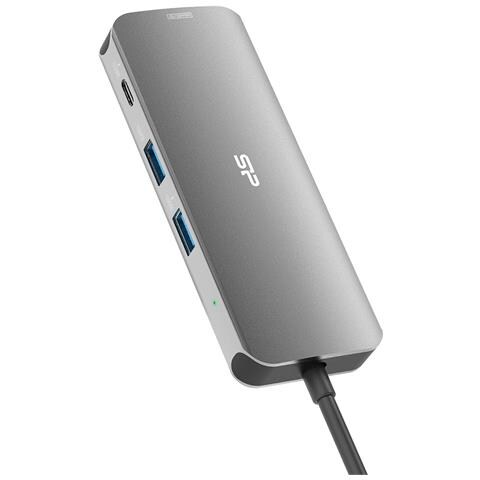 SR30 Docking USB 3.2 Gen 1 (3.1 Gen 1) Type-C Grigio, Metallico - Foto 5
