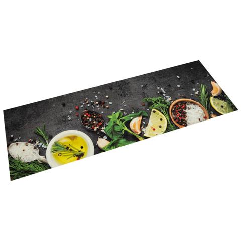 Tappeto Da Cucina Lavabile Spezie 45x150 Cm Velluto - Foto 1