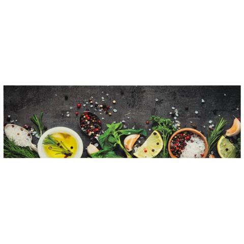 Tappeto Da Cucina Lavabile Spezie 45x150 Cm Velluto - Foto 2