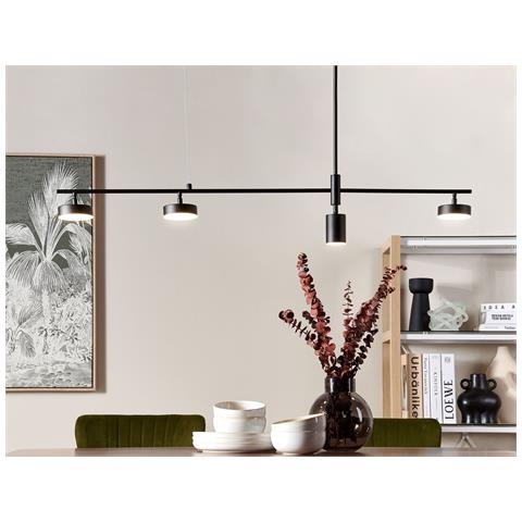 Lampadario A Led Foyle Metallo Nero - Foto 1