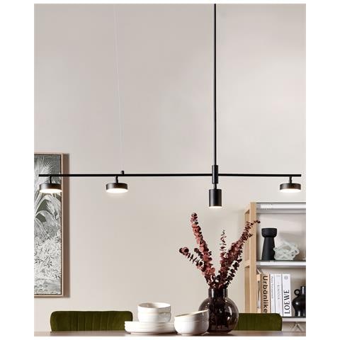 Lampadario A Led Foyle Metallo Nero - Foto 8