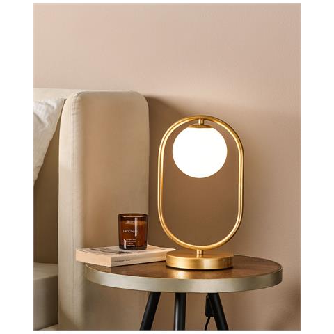 Lampada Da Tavolo Yankee Metallo Oro - Foto 7