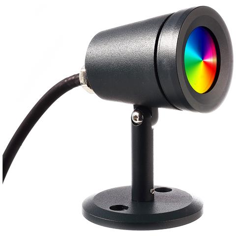 Colt Faretto Mini Led Spot 3w Rgb 3000k Ip65 24v Faro Effetti Luce Colorata Giardino Cespugli Monumenti Parete Soffitto - Foto 1