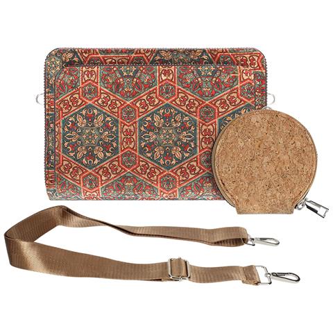 Pochette In Sughero, Collezione Corkart, Chiusure A Zip - Foto 1