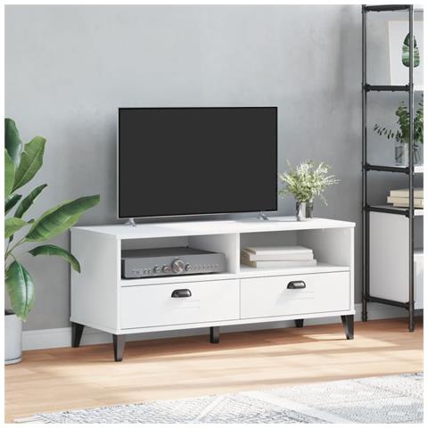 Mobile Tv Viken Bianco In Legno Multistrato - Foto 3