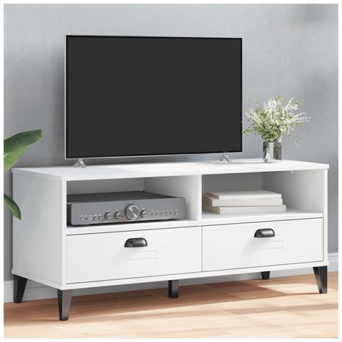 Mobile Tv Viken Bianco In Legno Multistrato - Foto 1