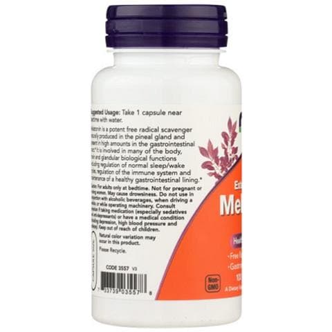 Melatonina 10 Mg 100 Capsule Veg Now Foods - Foto 2