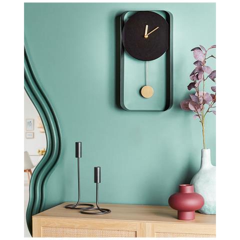 Orologio Da Parete Servoz Metallo Nero - Foto 1