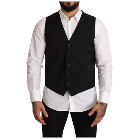 Abito Gilet Formale In Lana Nera - It50 - L - Foto 1