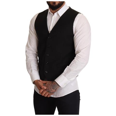 Abito Gilet Formale In Lana Nera - It50 - L - Foto 5