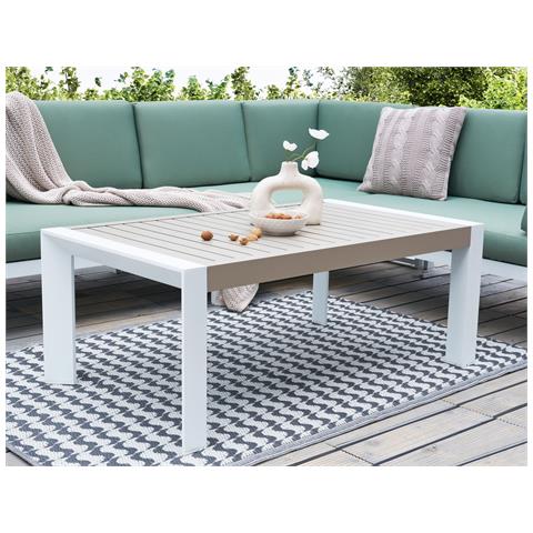 Tavolo Da Pranzo Da Giardino Castella 120 Cm 70 Cm Metallo Tortora - Foto 1