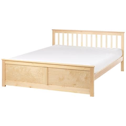Letto Legno Di Pino Olendon 160 X 200 Cm Marrone Chiaro - Foto 2