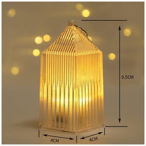 Lanterna Decorativa Per Halloween - Set Di 4 Lampioni Led Con Design Unico - Foto 4