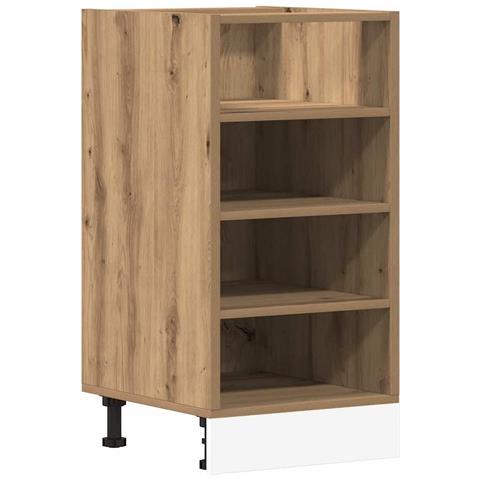 Armadio Inferiore “Riga” Rovere Artigianale 40x44,5x81,5 cm - Foto 1