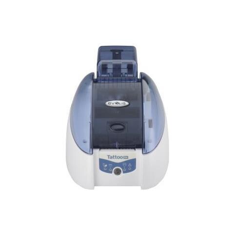 Stampante Tattoo RW Monocromatica 300 dpi USB /Ethernet Riscrivibile fino a 500 volte Capacità 100 Carte Colore Bianco /Blu - Foto 2
