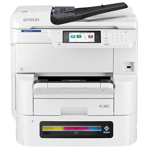 Stampante Multifunzione a Colori WorkForce Pro EM-C8100RDWF A3 4800 x 1200 DPI 25 ppm FronteRetro Wi-Fi Bianco - Foto 1