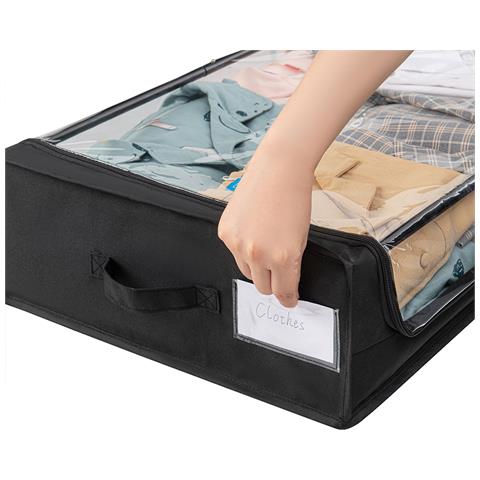 Contenitore Sottoletto Con Ruote Salvaspazio Resistente Con Cerniera E Maniglie - Foto 5