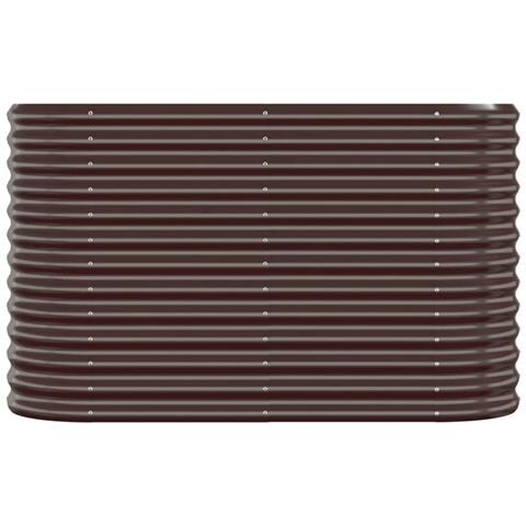 Letto Giardino Acciaio Verniciato A Polvere 114x40x68cm Marrone - Foto 2