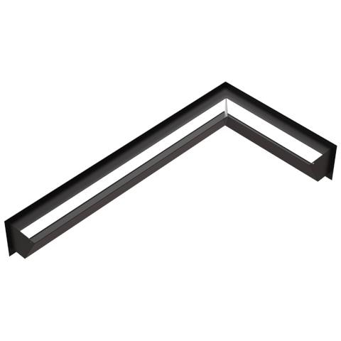 Griglia Di Ventilazione Luft Angolo Destra 40x80x12 Nero Slim - Foto 5