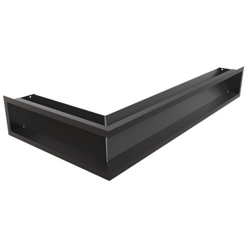 Griglia Di Ventilazione Luft Angolo Destra 40x80x12 Nero Slim - Foto 1