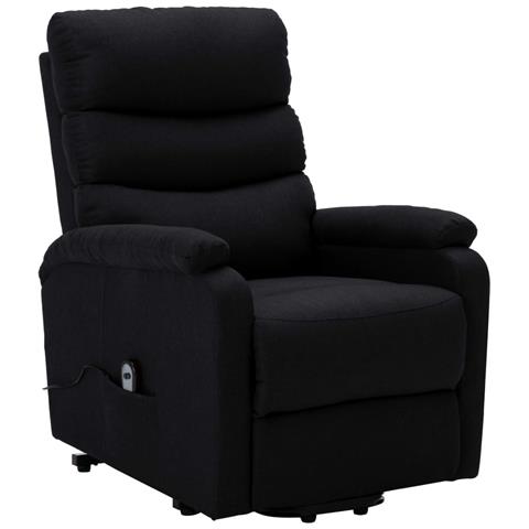 Lusso Casadino -  Poltrona Alzapersona Nera In Tessuto - Foto 1