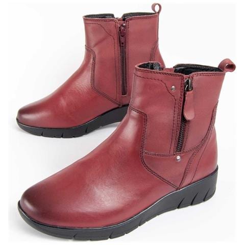 Stivali Botilina3 Bordeaux Bordeaux Pelle Naturale - Foto 1