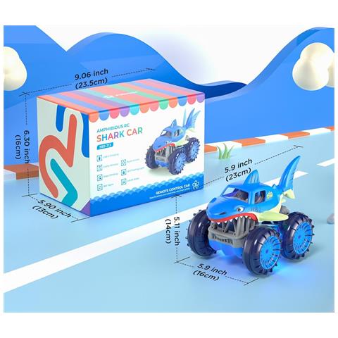 Auto Telecomandata A Forma Di Squalo Con Usb-c Regalo Per Bambini - Foto 2