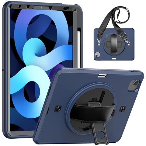 Custodia Per Ipad Pro 3/2/1 11” Con Supporto E Tracolla Blu Navy - Foto 1