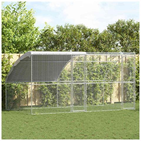 Gabbia per polli Argento 400 x 200 x 198.5 cm Acciaio zincato - Foto 2