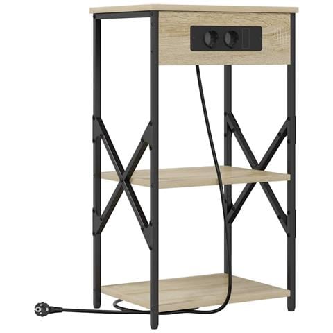 Armadio da Notte con lo scaffale rovere sonoma 41 x 31 x 76 cm - Foto 1
