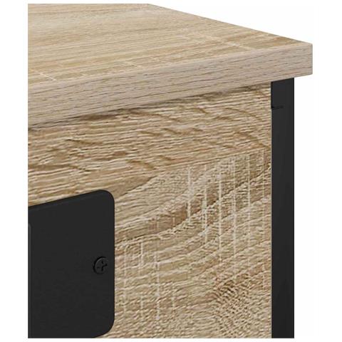 Armadio da Notte con lo scaffale rovere sonoma 41 x 31 x 76 cm - Foto 9