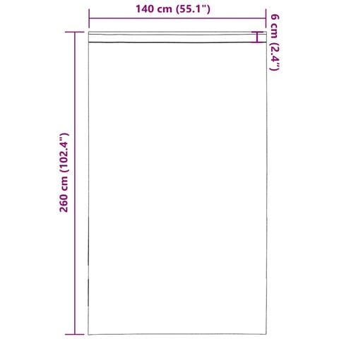 Tende in Voile con Tasche per Aste 2 pz Giallo - Foto 9