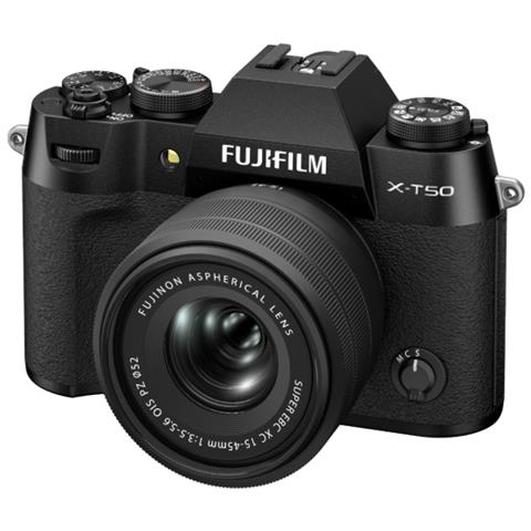 X -T50 + XC 15-45mm MILC 40,2 MP X-Trans CMOS 5 HR 7728 x 5152 Pixel Nero - Foto 1