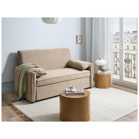 Divano Letto Horma Tessuto Marrone Chiaro - Foto 1