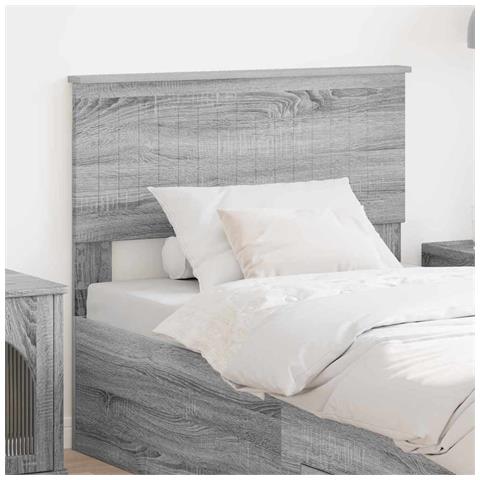Testiera con testiera Grigio Sonoma 90 cm Legno multistrato - Foto 2